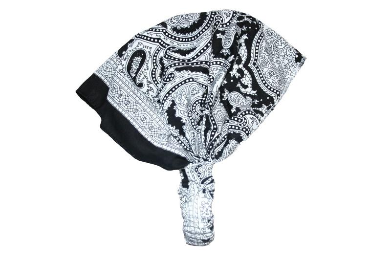 White Skull and Crossbones Elastic Bandana - store - of - prashant