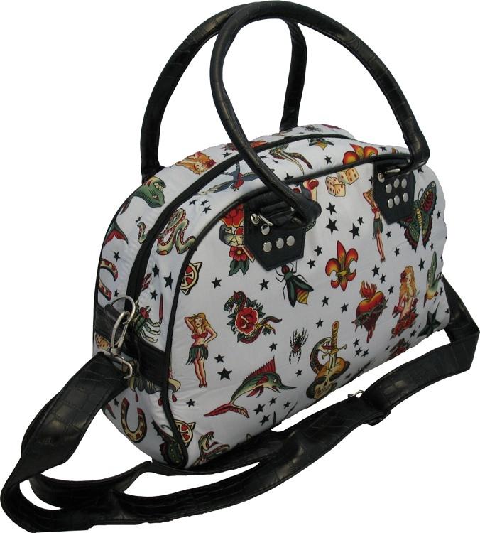 Large Tattoo Motif Bag (Various Colours) - store - of - prashant
