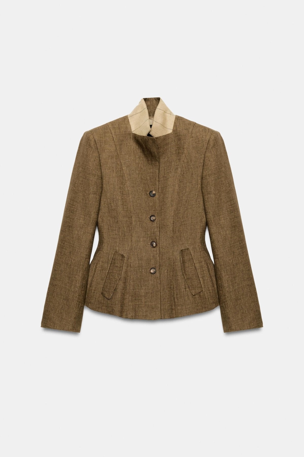 ZW COLLECTION LINEN BLEND BLAZER - store - of - prashant