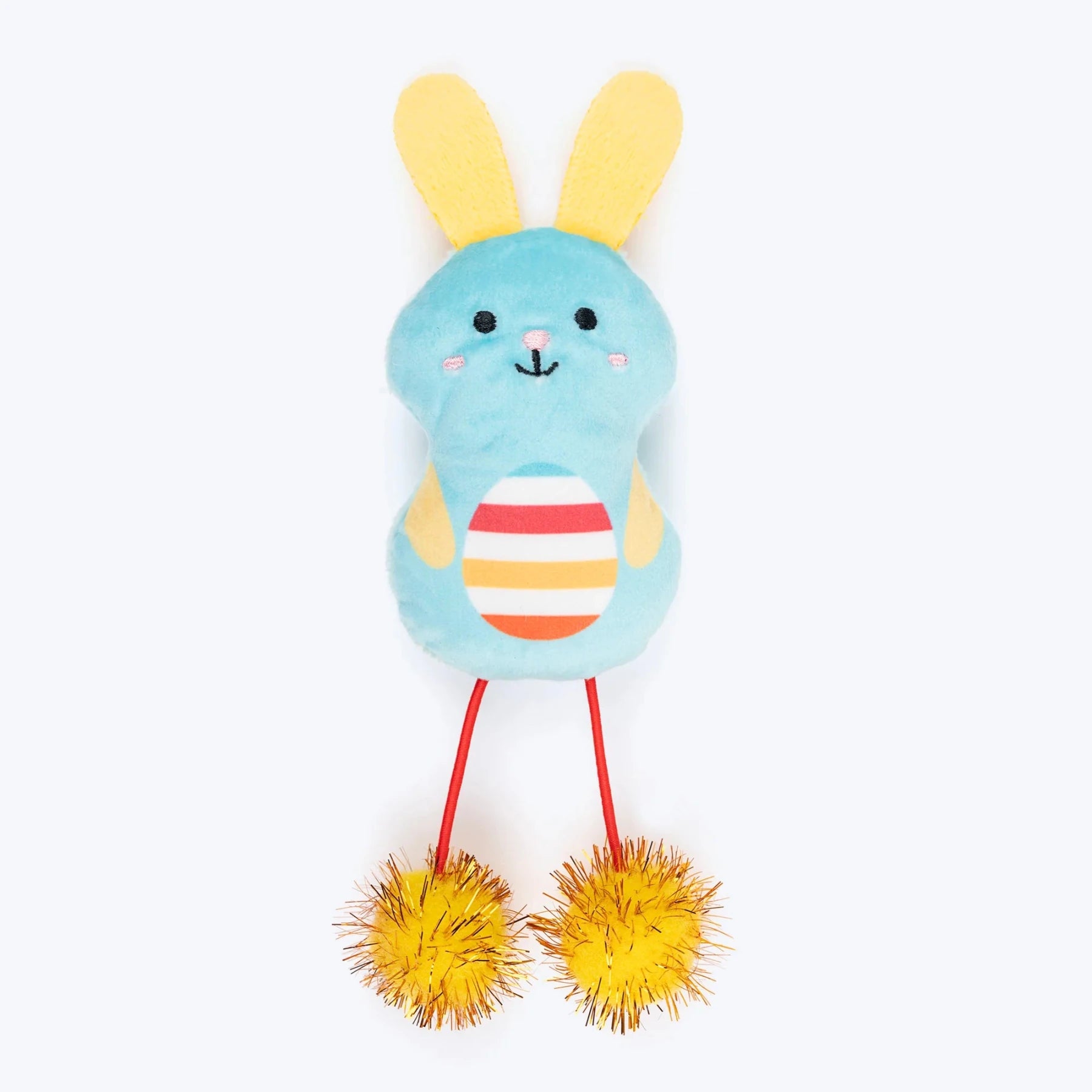 HUFT Hoppity Plush Toy For Cat With Catnip - Multicolor - store - of - prashant