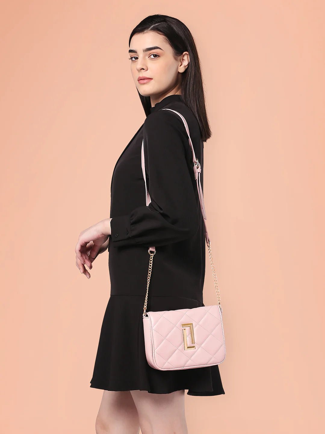 Women's Flap Sling Bag Lt Pink - store - of - prashant