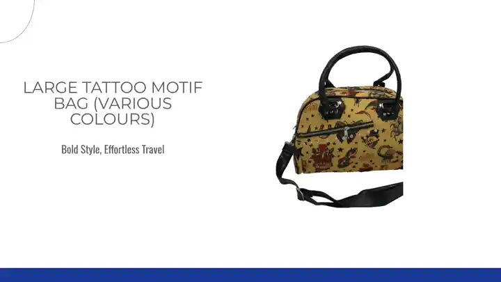 Large Tattoo Motif Bag (Various Colours) by@Outfy