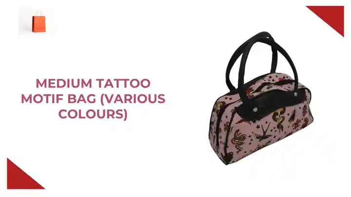 Medium Tattoo Motif Bag (Various Colours) by@Outfy