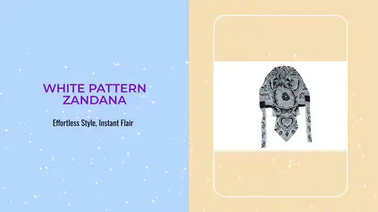 White Pattern Zandana by@Outfy