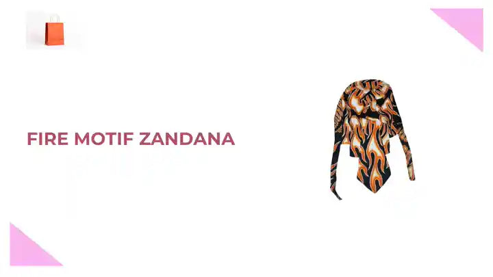 Fire Motif Zandana by@Outfy
