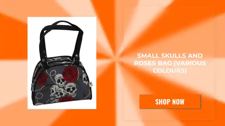 Small Skulls and Roses Bag (Various Colours) by@Outfy