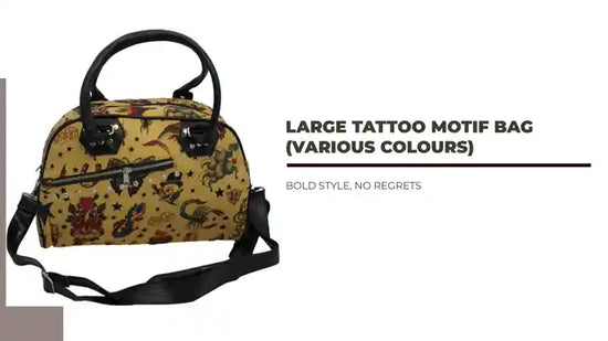Large Tattoo Motif Bag (Various Colours) by@Outfy
