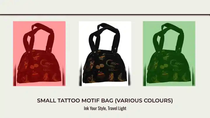 Small Tattoo Motif Bag (Various Colours) by@Outfy