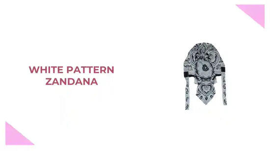 White Pattern Zandana by@Outfy