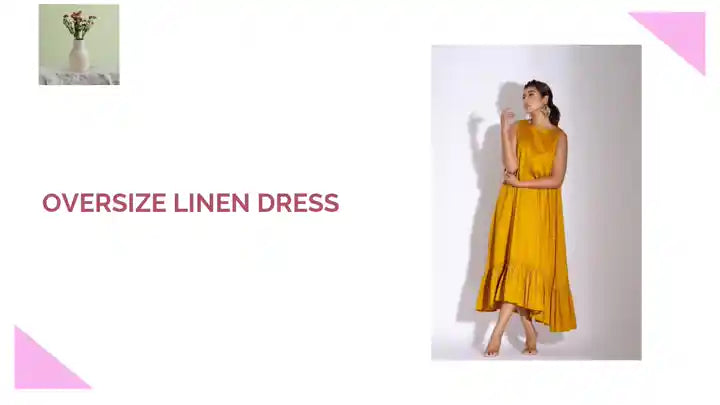 Oversize Linen Dress by@Outfy