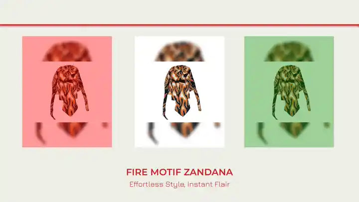 Fire Motif Zandana by@Outfy