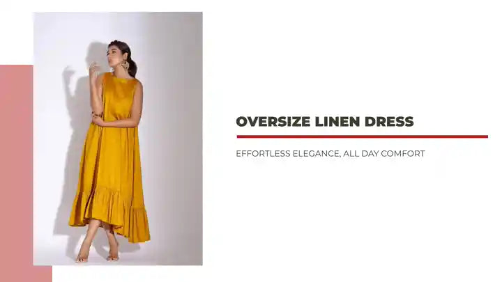 Oversize Linen Dress by@Outfy