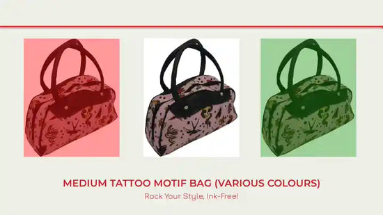 Medium Tattoo Motif Bag (Various Colours) by@Outfy