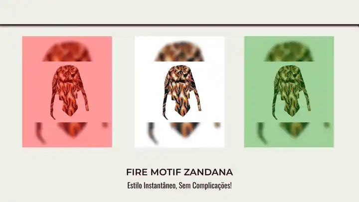 Fire Motif Zandana by@Outfy