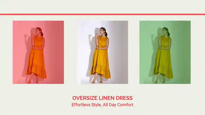 Oversize Linen Dress by@Outfy