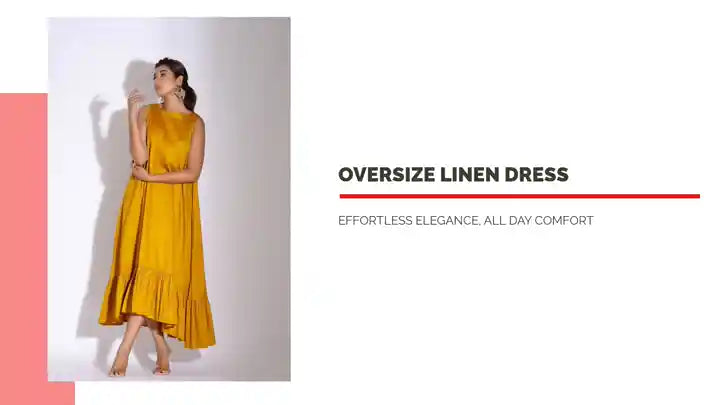 Oversize Linen Dress by@Outfy