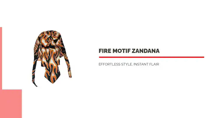 Fire Motif Zandana by@Outfy