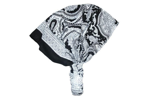 White Skull and Crossbones Elastic Bandana - store - of - prashant