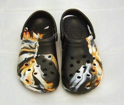 Doc Black Orange Sandal - store - of - prashant