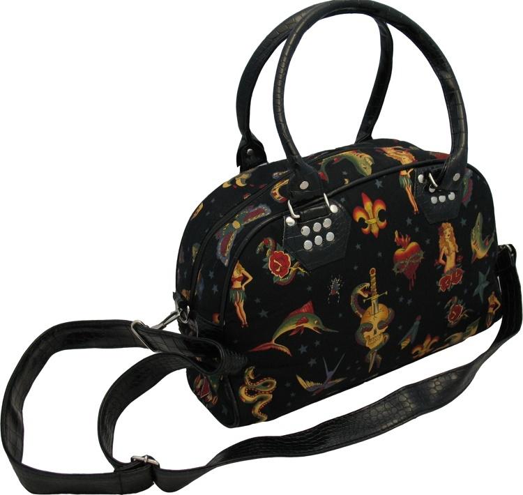 Large Tattoo Motif Bag (Various Colours) - store - of - prashant