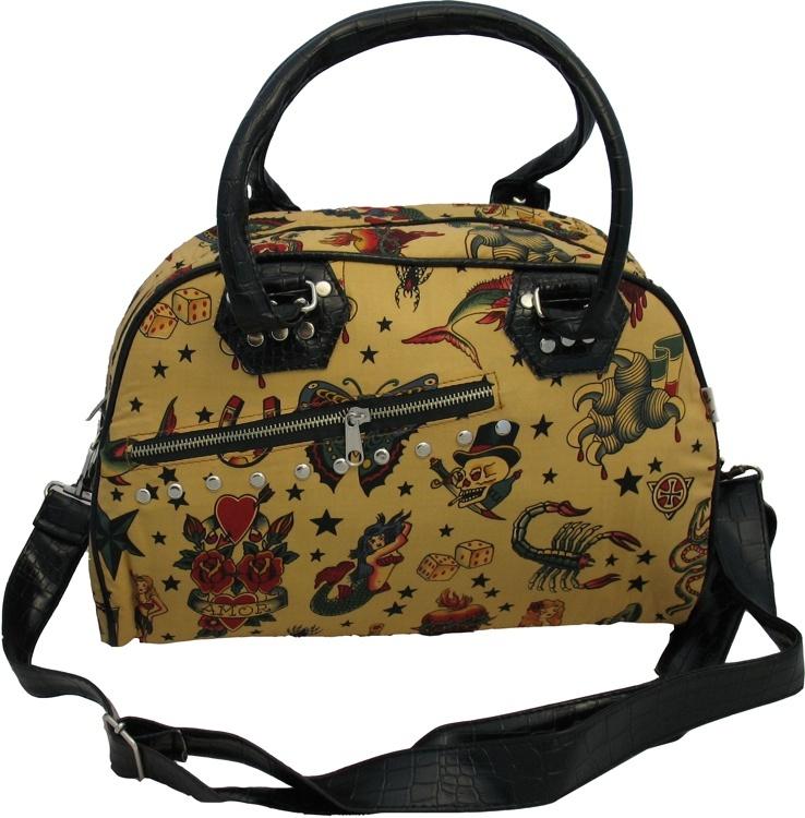 Large Tattoo Motif Bag (Various Colours) - store - of - prashant