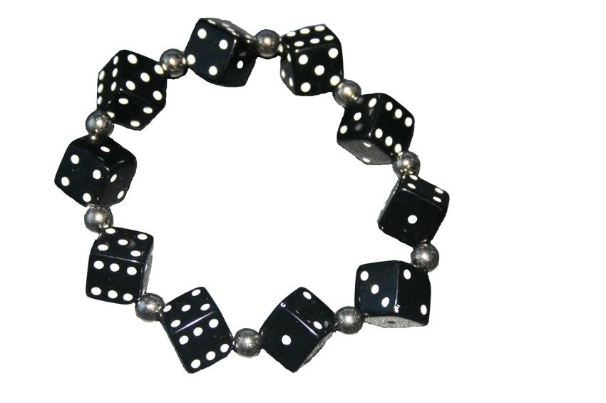 Thick Dice Bracelet (Various Colours) - store - of - prashant