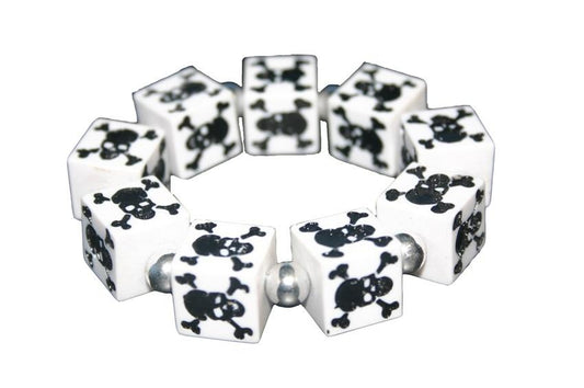 Thick Skull Bracelet (Various Colours) - store - of - prashant