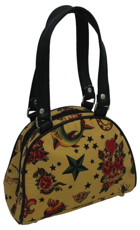 Small Tattoo Motif Bag (Various Colours) - store - of - prashant