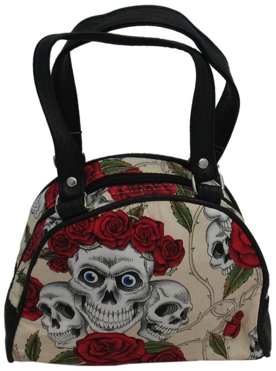 Small Skulls and Roses Bag (Various Colours) - store - of - prashant